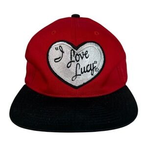 Vintage I Love Lucy ANNCO Snapback Cap Hat Red Dome Embroidered TV Ball